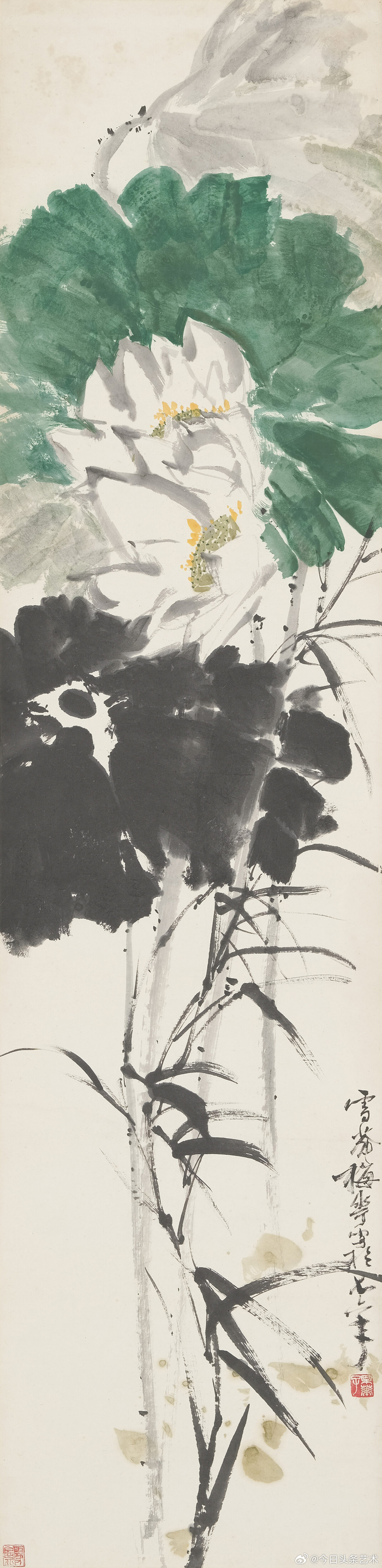 画家颜梅华花鸟画