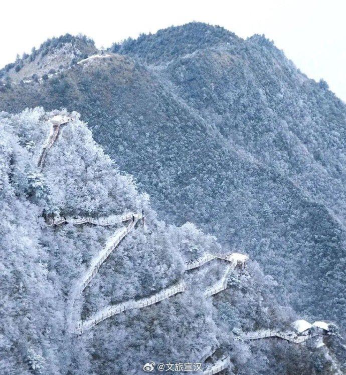 喜歡看雪的小夥伴一定不要錯過冬季的達州宣漢八臺山