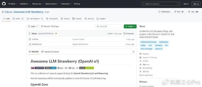 OpenAI o1要跟，怎么跟？这个GitHub项目把相关论文一网打尽