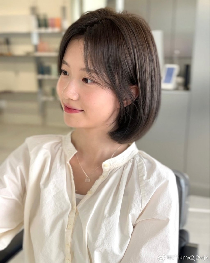 齐脖包脸短发,时尚与质感的完美融合|短发|发型|头发