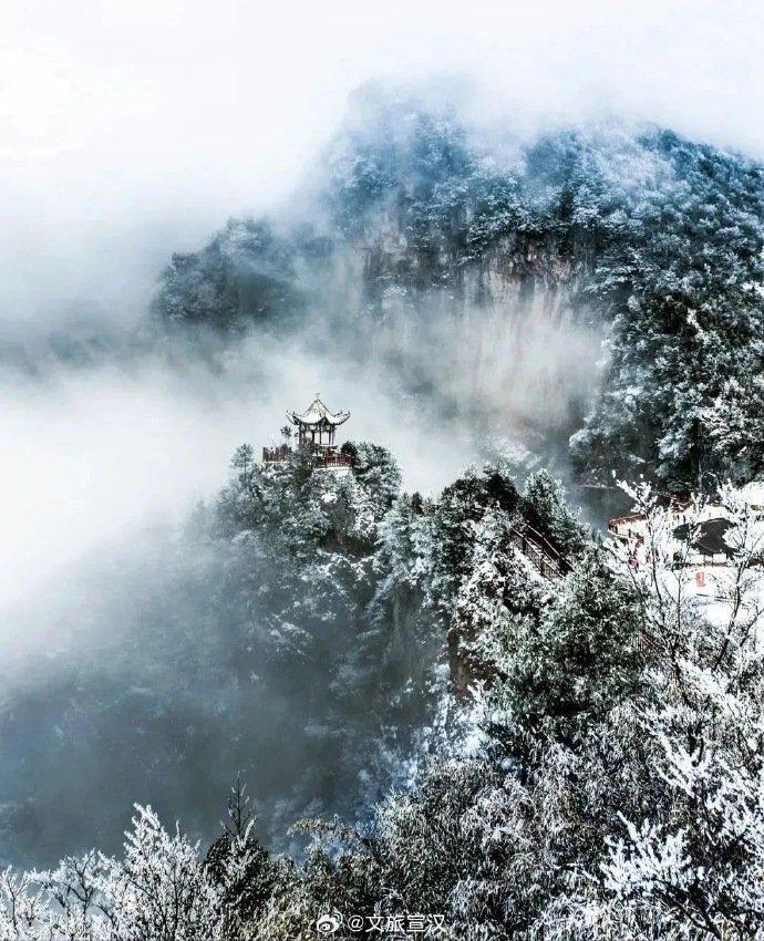 喜歡看雪的小夥伴一定不要錯過冬季的達州宣漢八臺山