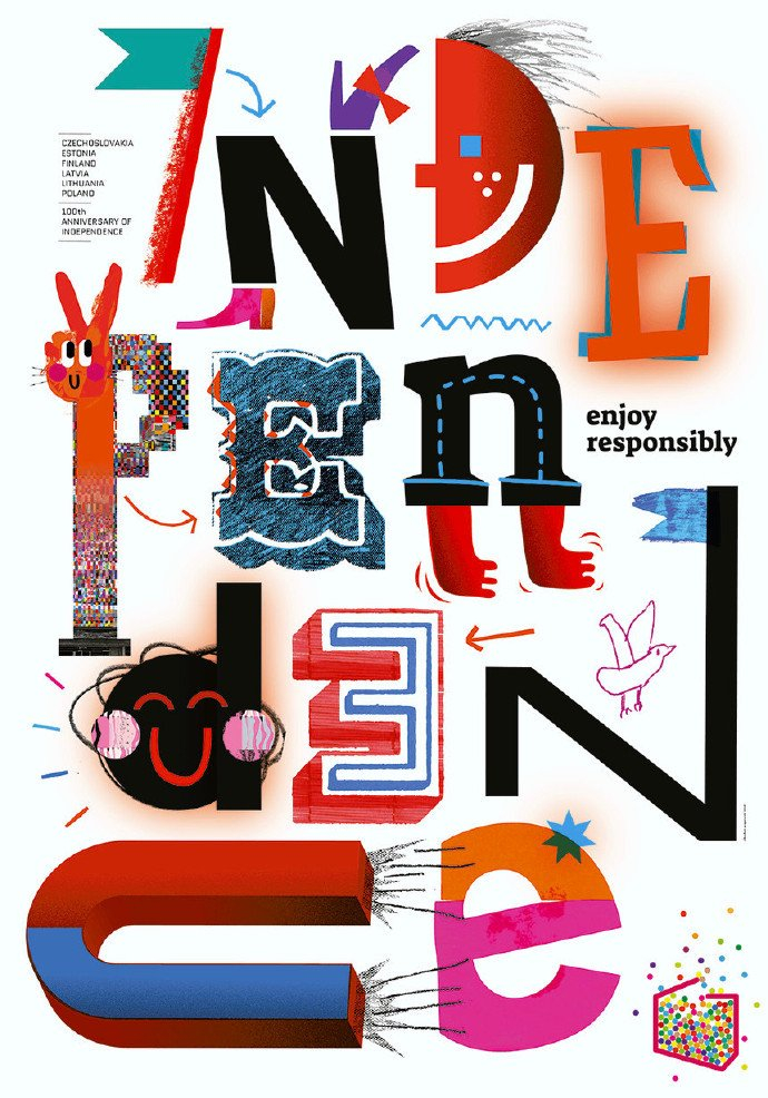 字体为创意的海报设计欣赏!| 波兰设计师 nikodem pr01gowski