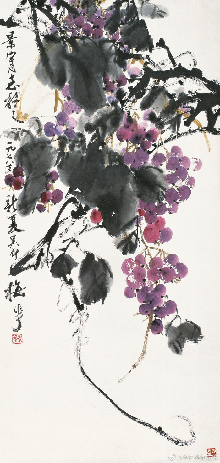 画家颜梅华花鸟画