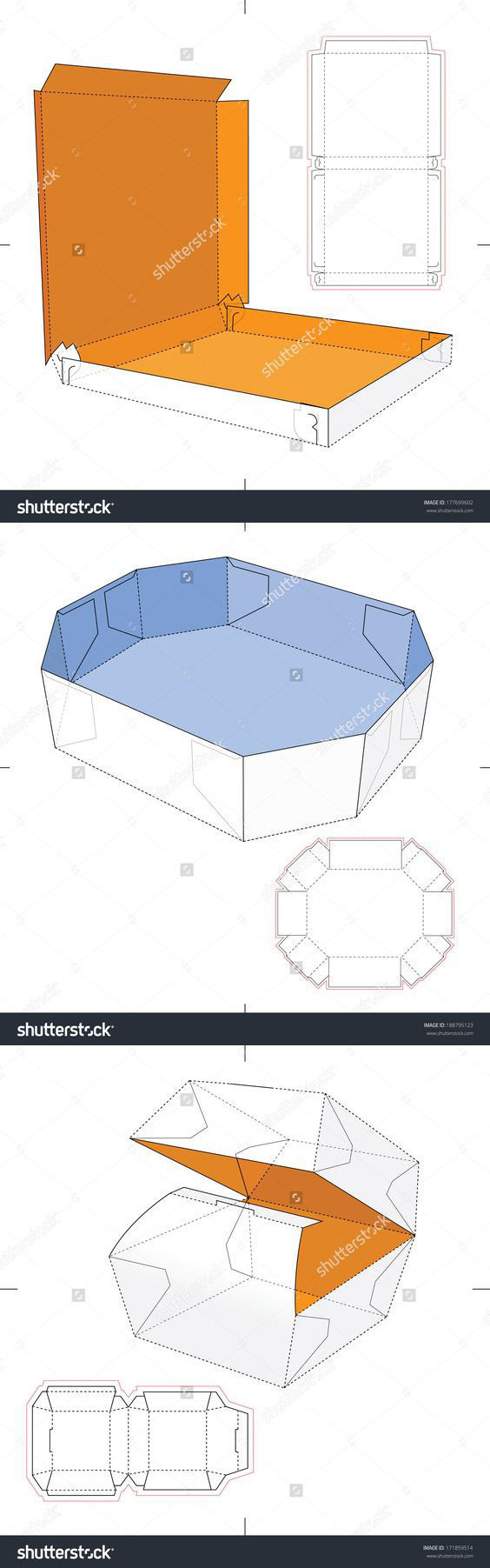 转需收藏​​​盒型包装设计展开图