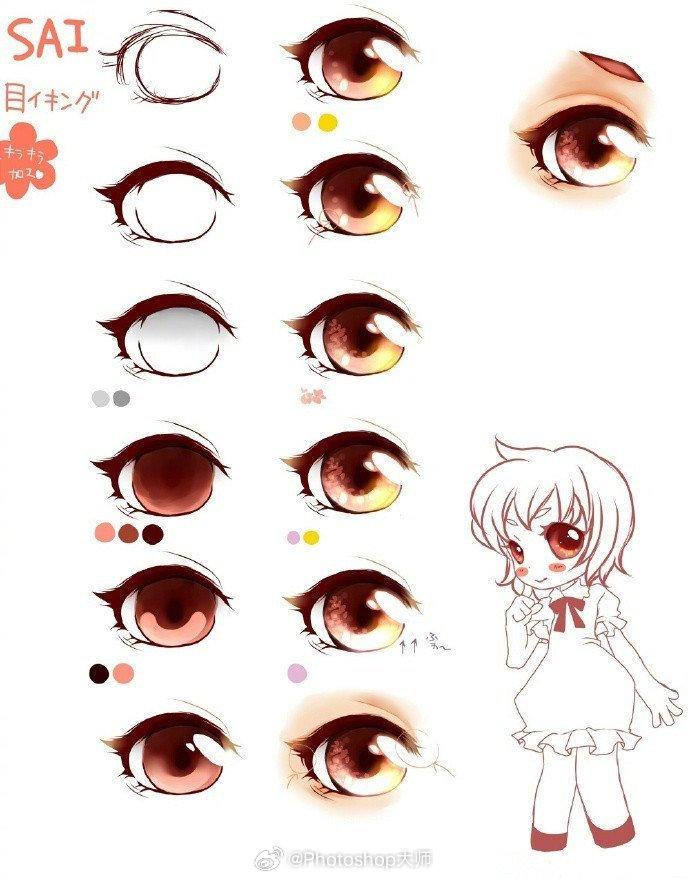 一些关于眼睛的绘画参考