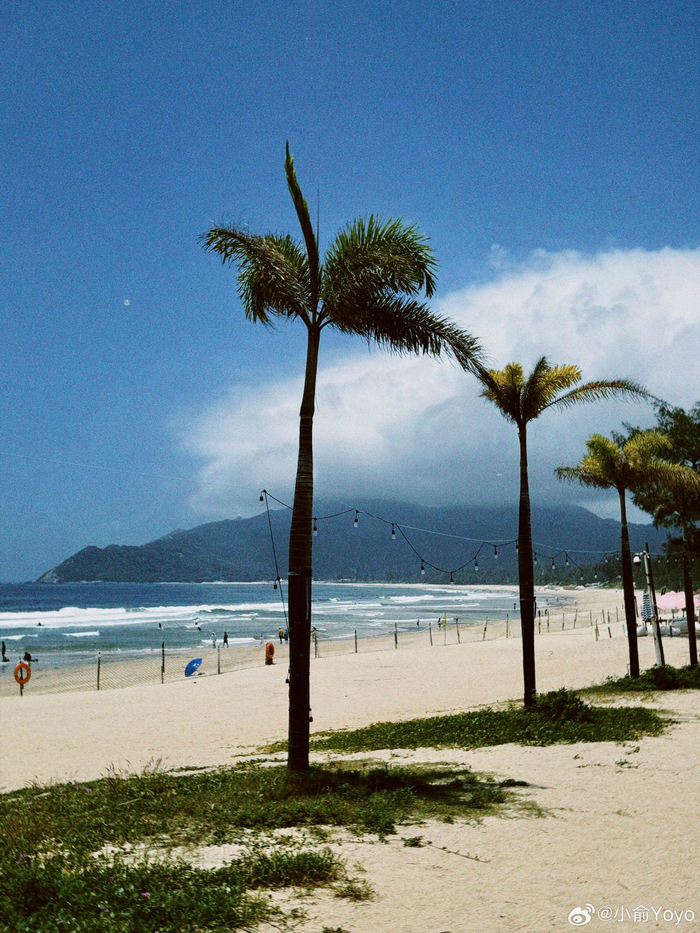 温柔懒懒的海风98 99深圳西涌海滨浴场4号沙滩