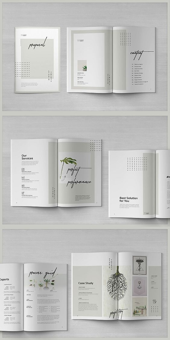 精选一组画册版式设计转需参考