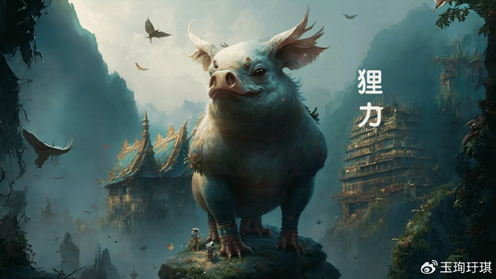 山海经异兽:狸力,像猪有爪子,叫声如狗,兴土木时常见|山海经|狸|爪子