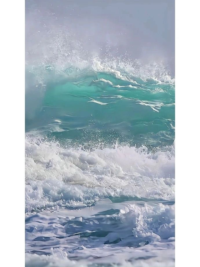 夏日海边锁屏壁纸 海边氛围感|蓝绿色系
