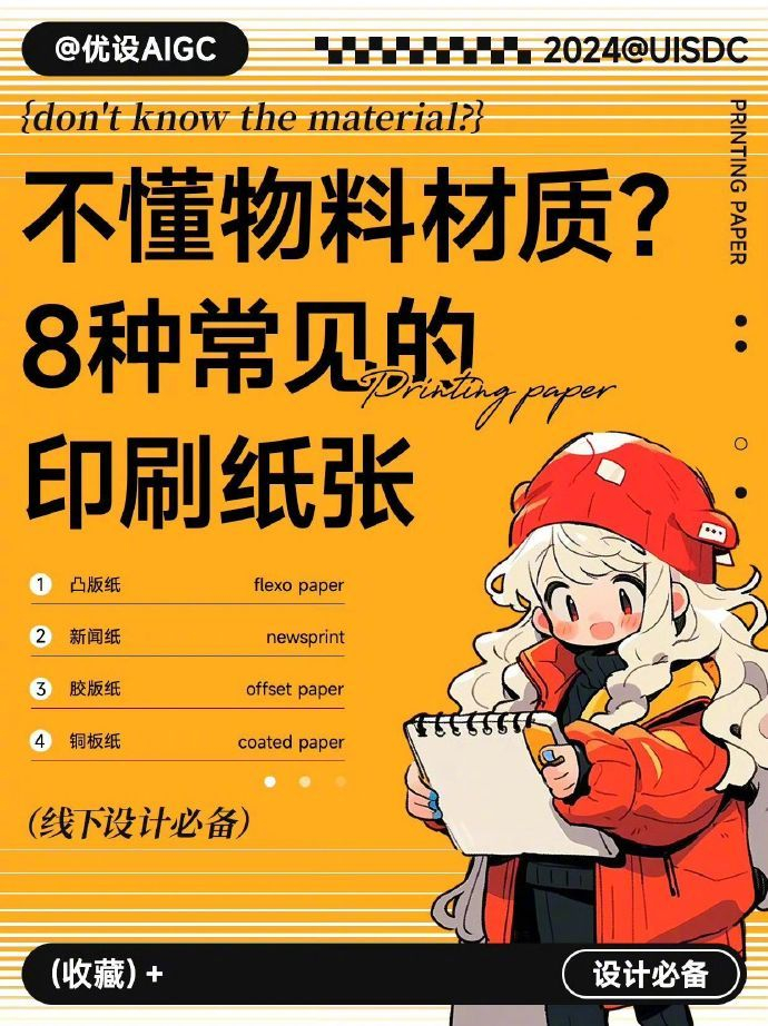 今天为大家介绍8种常见的印刷纸张,每一种都有其独特的质感和用途