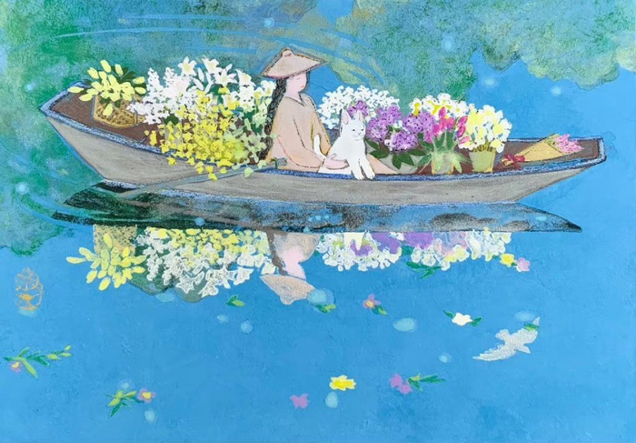 春天来啦出去嗨插画师矶﨑菜那