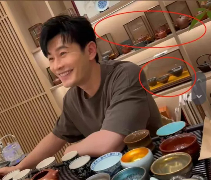 黄晓明豪宅内摆满紫砂壶和茶具,网友调侃:不只是茶的事|黄晓明|茶具