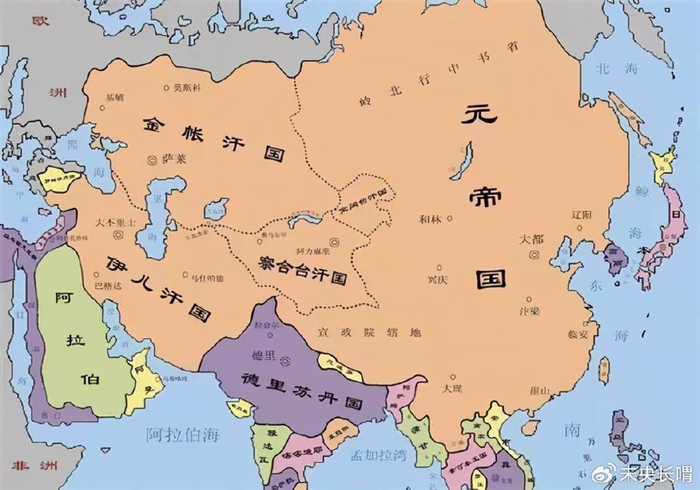 青藏高原,澎湖群岛,济州岛及南海诸岛皆在元朝统治范围内,国土面积