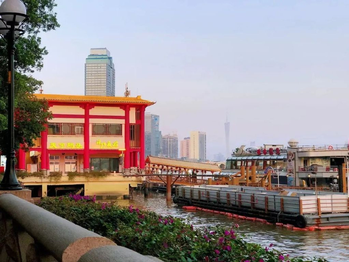 骑行珠江北岸 | 从沙面-海心沙,追逐落日,看广州百年风华|珠江|骑行