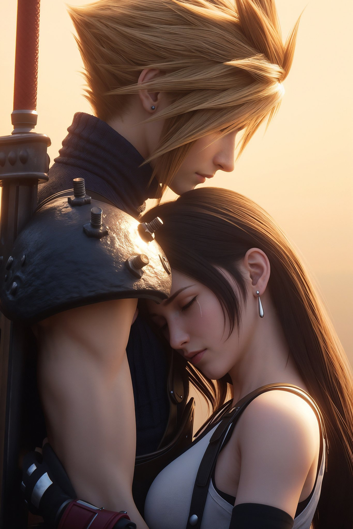 《最终幻想7》粉丝制图 推:zacloud