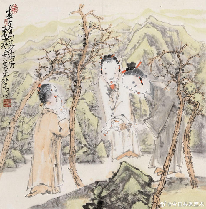 画家唐勇力人物画