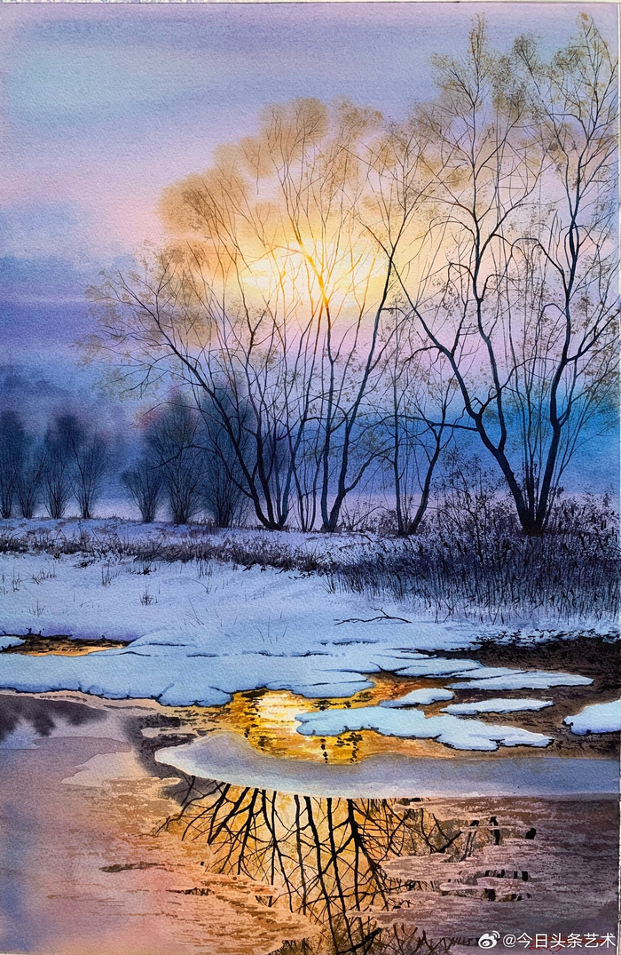俄罗斯画家杜博沃伊·伊戈尔水彩画