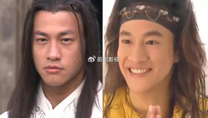 他反而适合那种凌乱,带着一种野性的造型,罗小虎的泡面头配抹额,不比