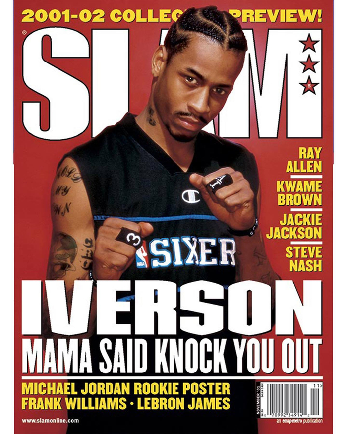 那些年艾弗森登上的slam杂志封面67太帅了