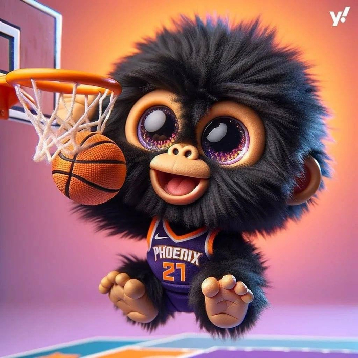 人工智能生成的nba球队吉祥物!有点可爱啊!