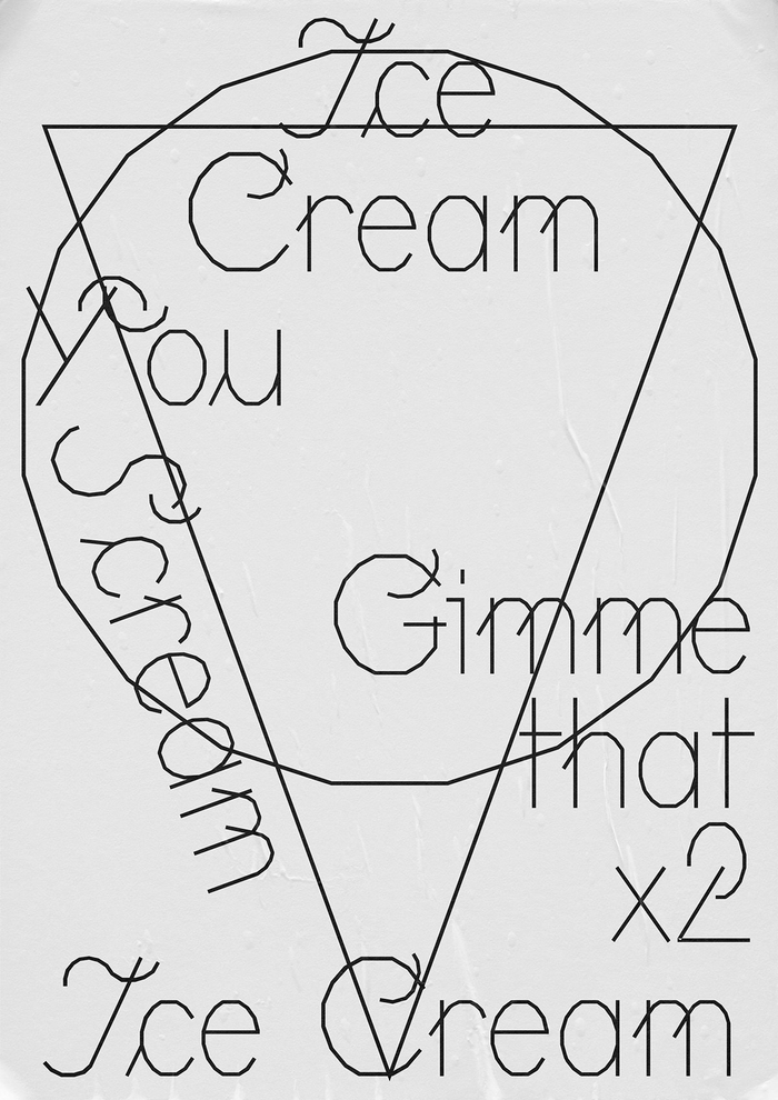 黑白文字海报版式设计,来自设计师 junki hong .