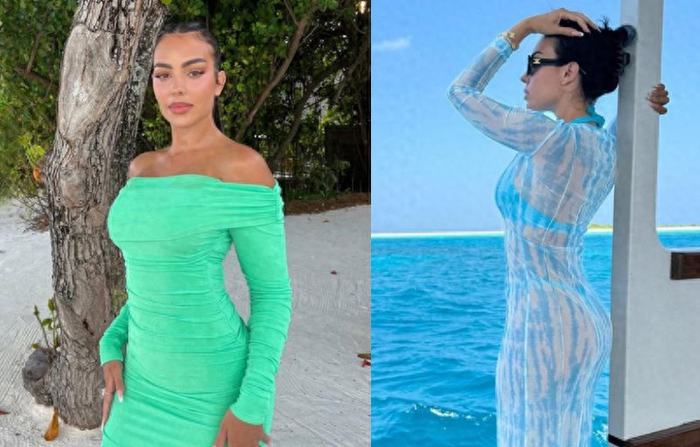 还没嫁给c罗,赴海岛度假庆生,秀傲人身材|乔治娜|c罗|身材_新浪新闻