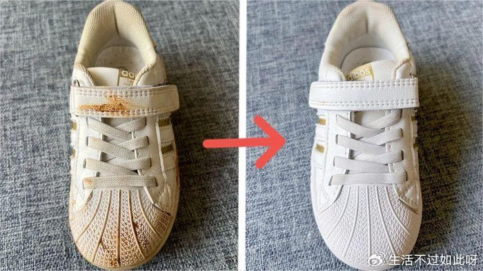 就能够发挥出强大的清洗效果,轻松去除小白鞋上的黄渍和污渍