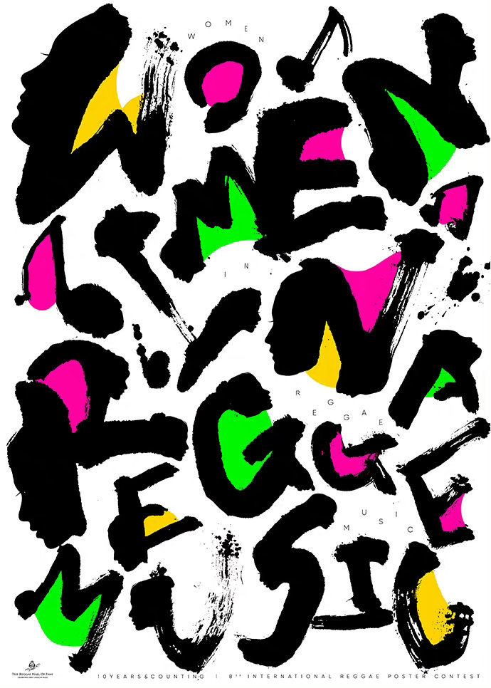 英文创意字形为元素的海报设计