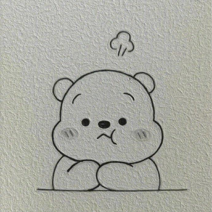 可爱小熊简笔画 