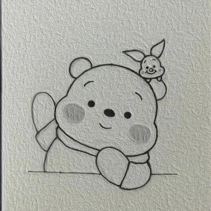 可爱小熊简笔画 
