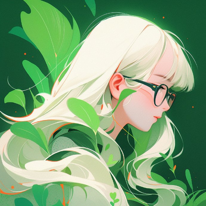 更改颜色和人物特征就可以给自己定制一个好看的头像啦 想要prompt的