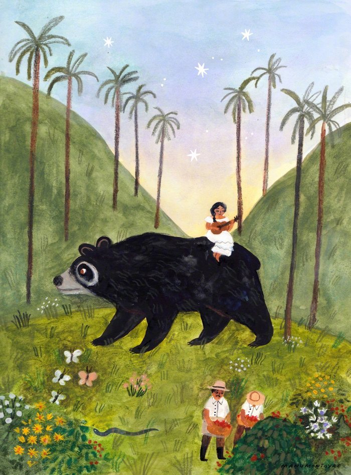 manumontoya绘本画家的绘画作品