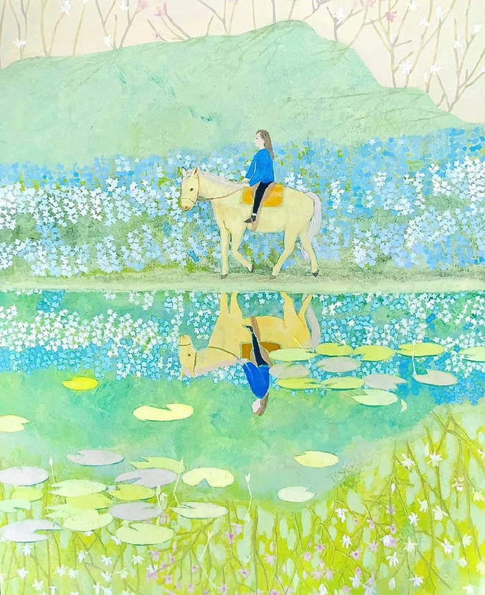 春天来啦出去嗨插画师矶﨑菜那