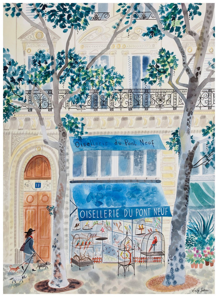 英国插画师emilysutton笔下生动有趣的水彩绘画