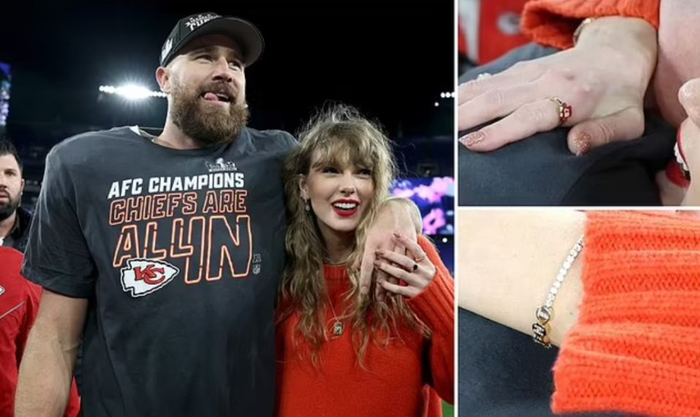 美国歌手霉霉与男友球场上深情拥吻还戴14美元戒指示爱nfl球星