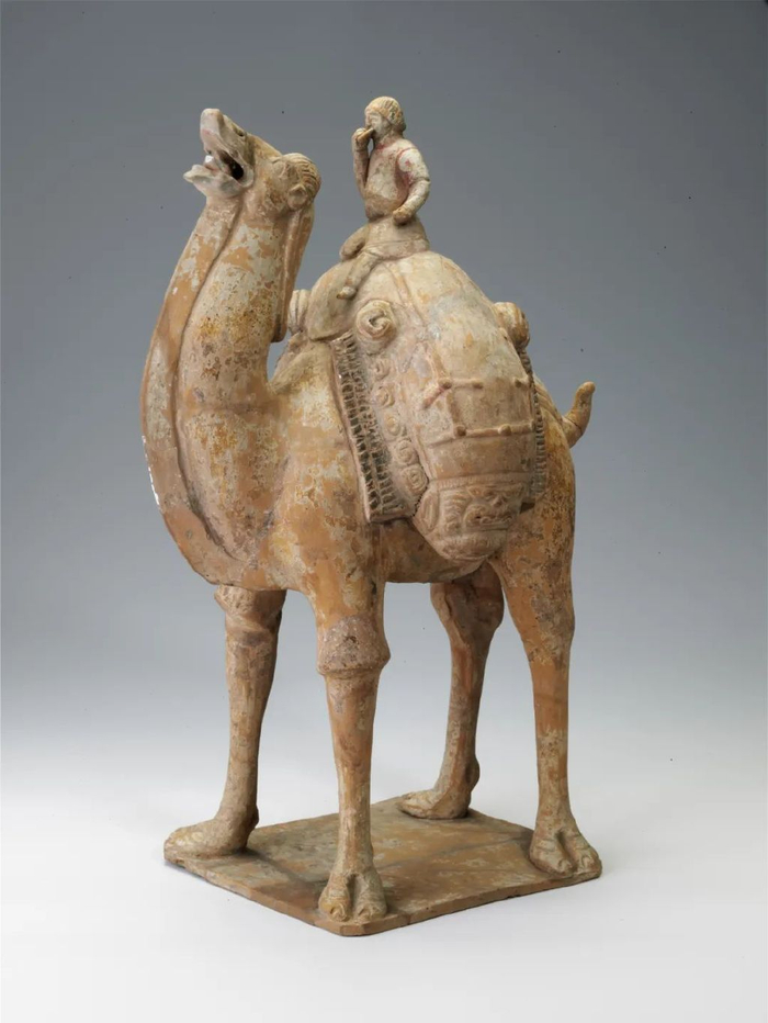 【晋·见中国】胡人吃饼俑:丝绸路上的"烟火人生"|胡人|隋代|陶俑