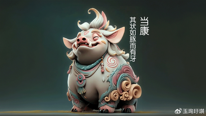 山海经异兽：当康，状如豚而有牙，当康大穰为丰收鸣瑞|山海经·东次四经|金玉|心目|猪|牙齿_新浪新闻