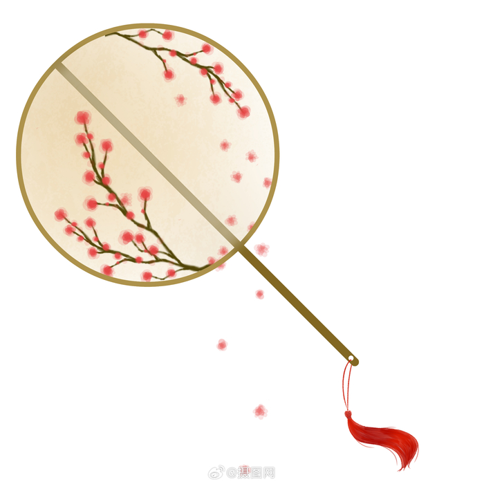 免抠元素古风扇子版权素材by摄图网