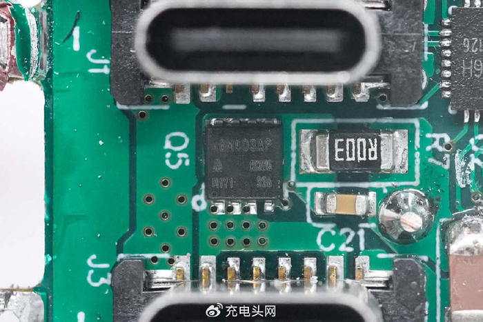 拆解报告panfore广数140w2c1a氮化镓充电器gspd1403u