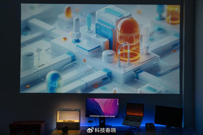 国产千元投影标杆快乐星球o3体验精准封闭光机jbl音响