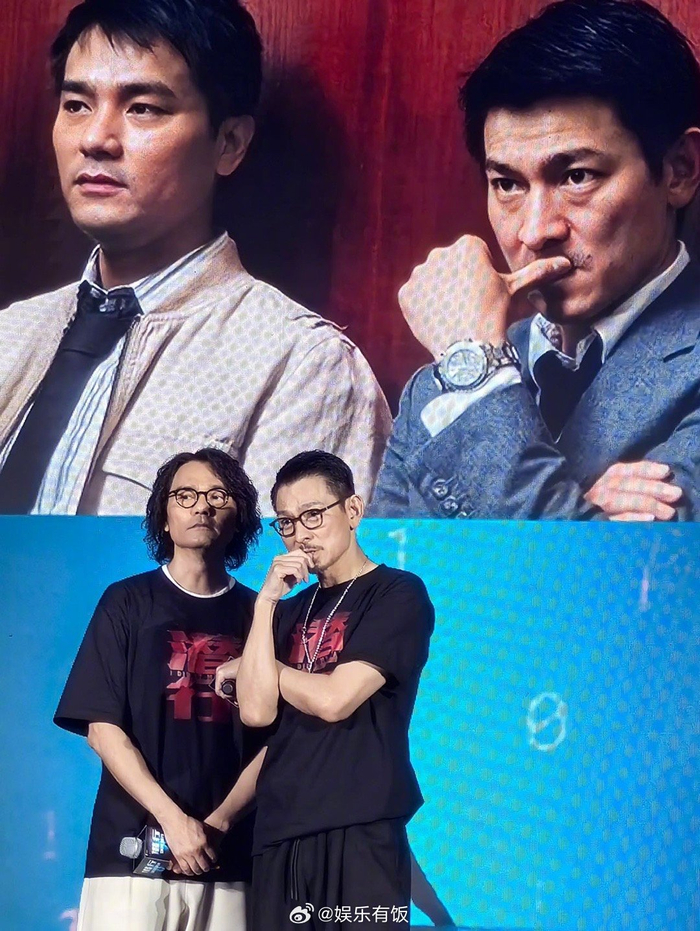 《潜行》发布会上,彭于晏表示拍《寒战》的时候看到刘德华就想敬礼,但