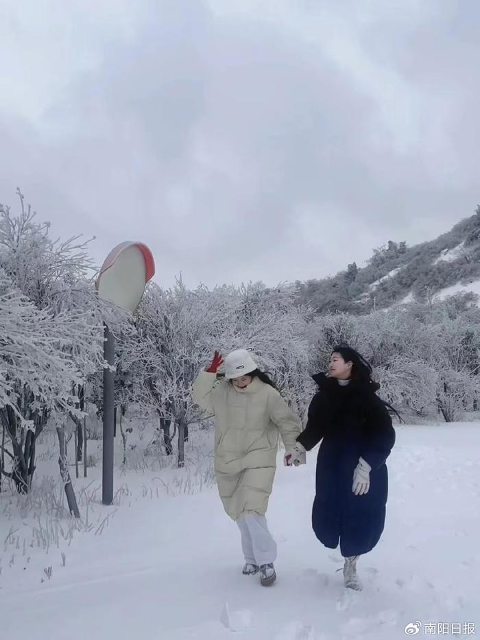 方城七峰山雪景图片图片