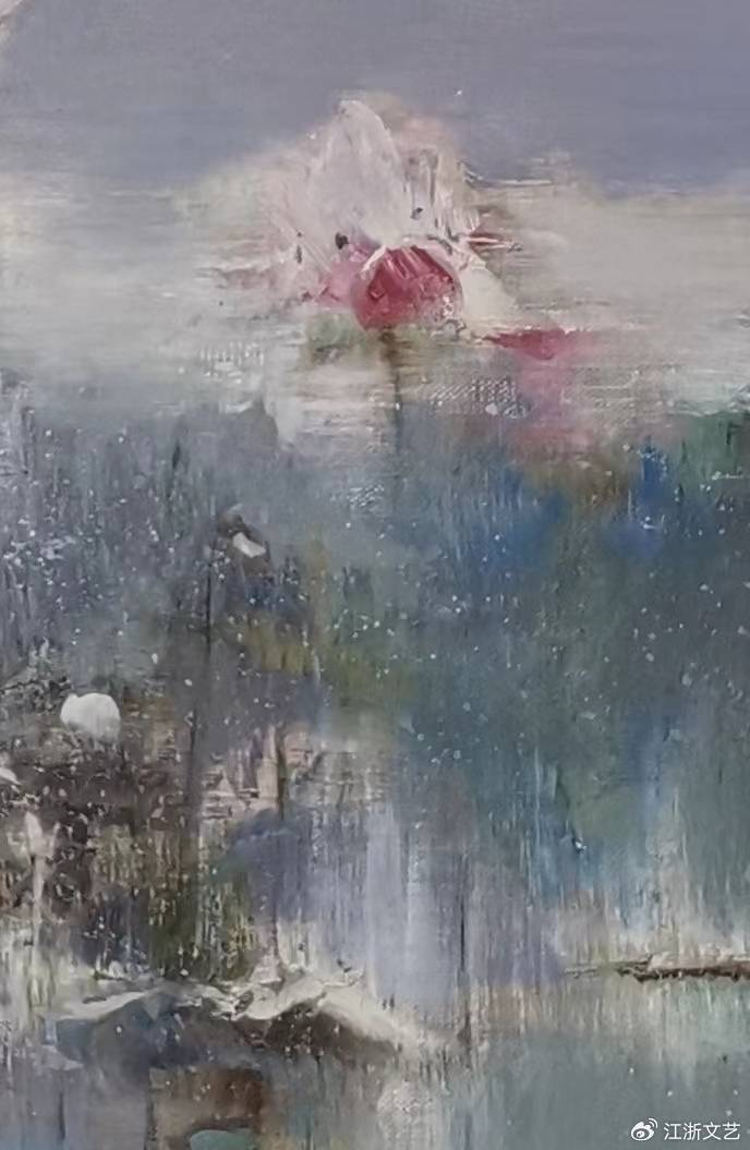 《荷塘畅想》伍盛先生创作作品(八)|荷塘畅想|油画|邀请展_新浪新闻