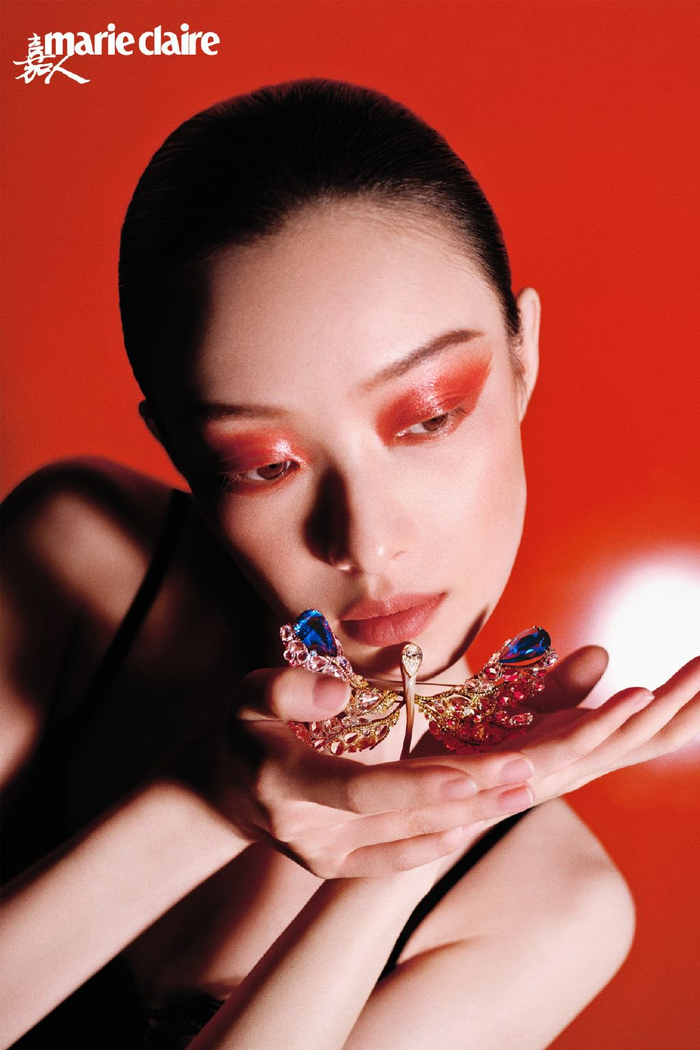 倪妮嘉人七月刊封面曝光倪妮好适合这种艳丽个性的眼妆