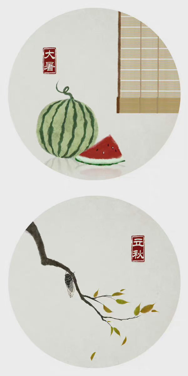 在古风插画里,遇见中国的二十四节气之美 - 图.插画师 石家小鬼