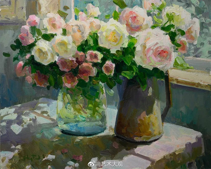 美国画家格雷戈里·帕卡德花卉油画作品欣赏