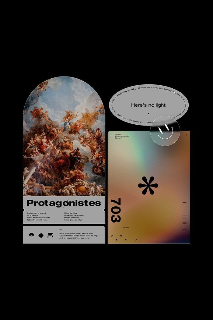 一组异形的版式创意打破常规给观众带来独特的视觉感受