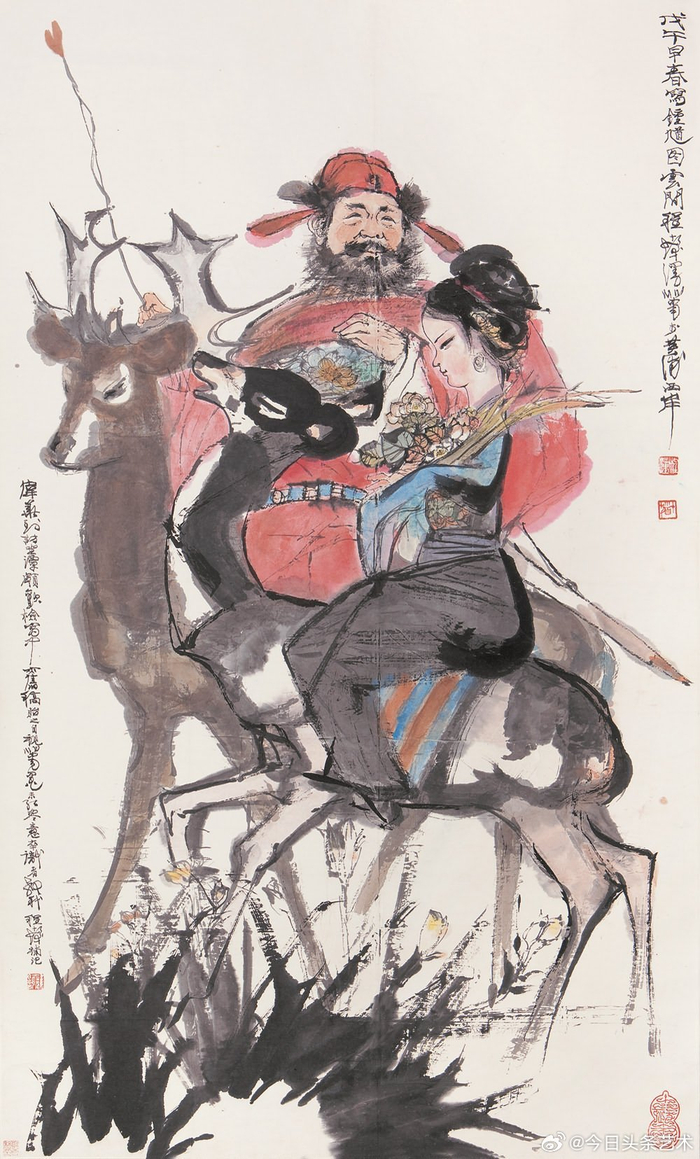 画家程十发笔下的钟馗