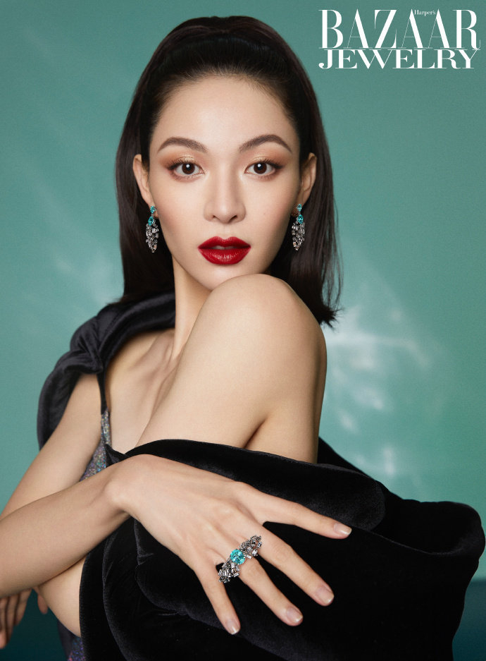 钟楚曦bazaarjewelry10月封面大片