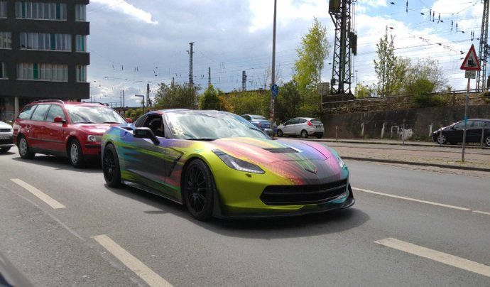 炫彩美式肌肉跑车克尔维特corvette c7 stingray.photo